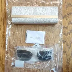 NWT Jimmy Choo Sunglasses Women\'s TESO 59mm Sunglasses Jimmy Choo Grey Shaded Butterfly Ladies Sunglasses TESO/S  main image 3